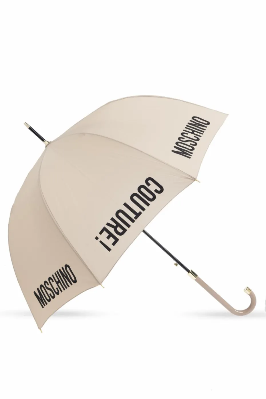Moschino beżowy Parasol z logo