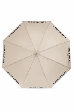 Moschino beżowy Parasol z logo