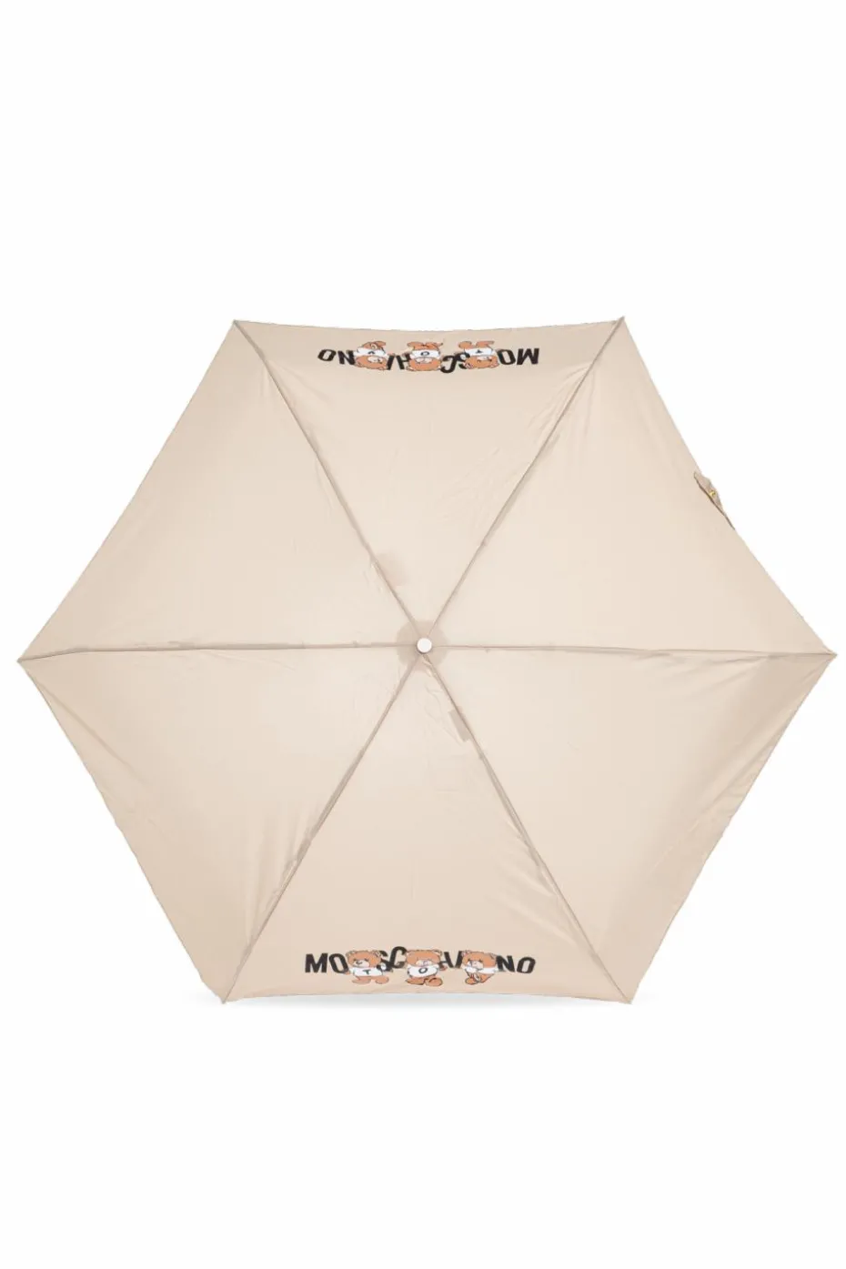 Moschino beżowy Parasol z logo