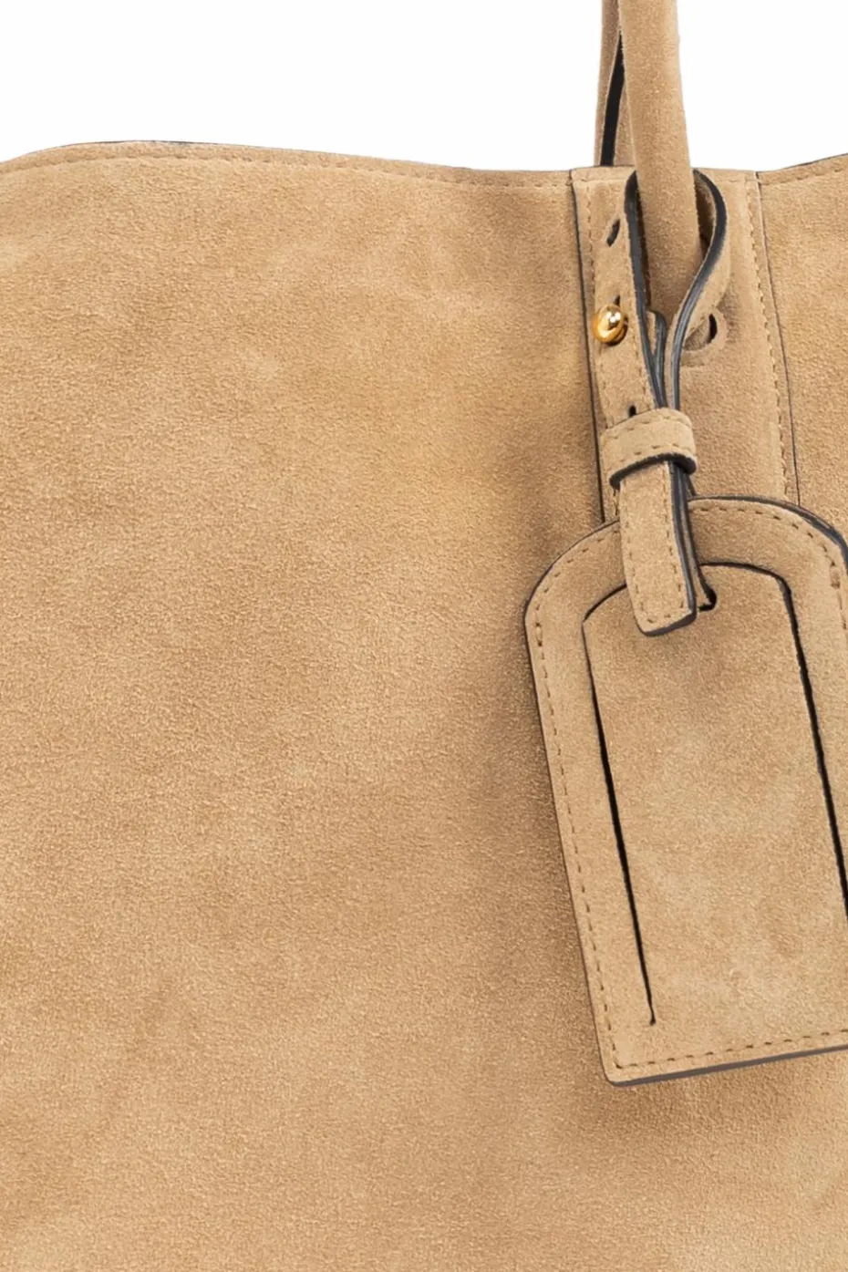 Moschino beżowy Skórzana torba typu `shopper`