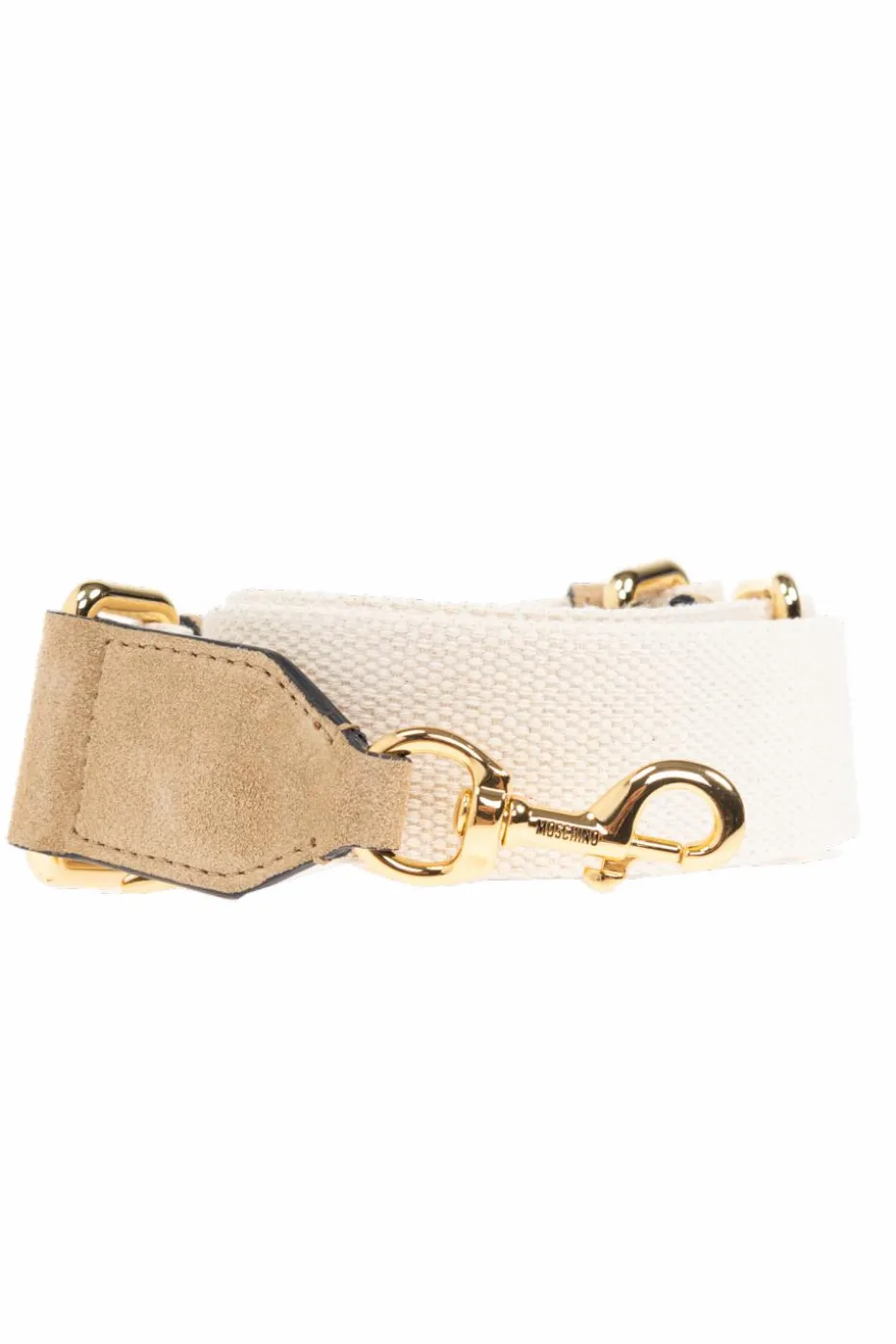 Moschino beżowy Skórzana torba typu `shopper`