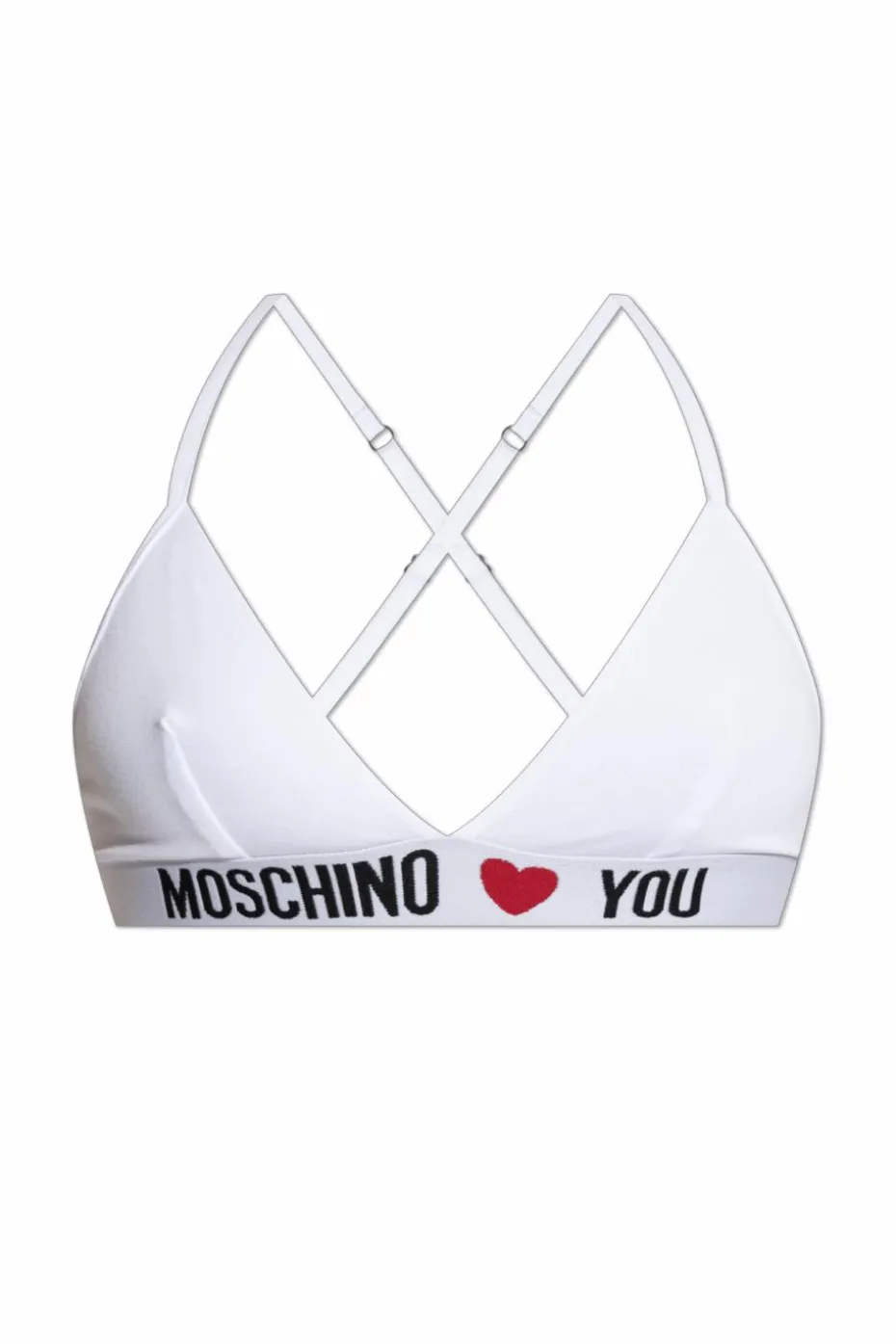 Moschino BIAŁY Biustonosz z logo