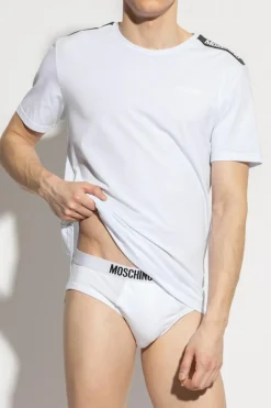 Moschino BIAŁY Dwupak t-shirtów z kolekcji `Underwear`