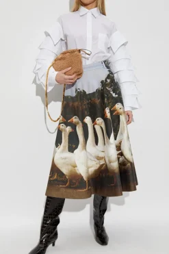 Moschino BIAŁY Koszula z kieszenią