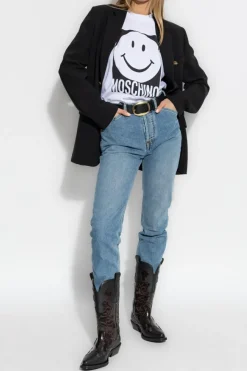 Moschino BIAŁY Moschino x Smiley