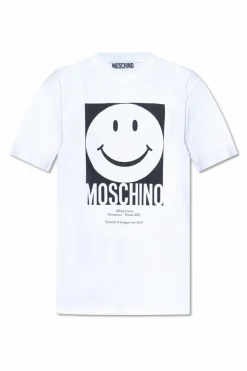 Moschino BIAŁY Moschino x Smiley