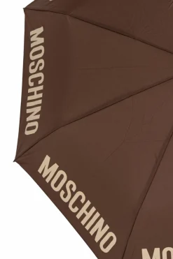 Moschino BRĄZOWY Składany parasol