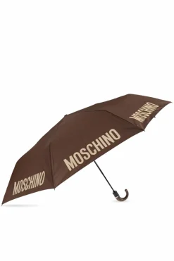 Moschino BRĄZOWY Składany parasol