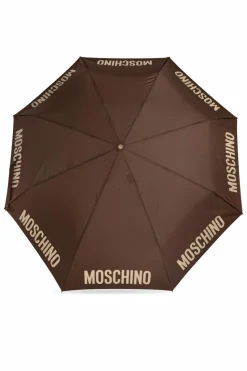 Moschino BRĄZOWY Składany parasol