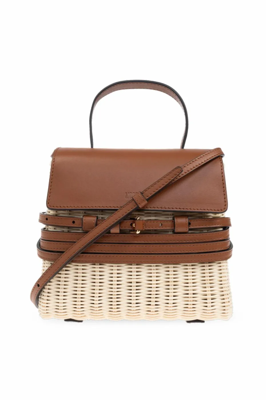 Moschino BRĄZOWY Torba do ręki
