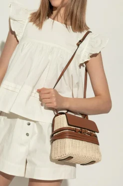 Moschino BRĄZOWY Torba do ręki
