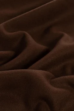 Moschino BRĄZOWY Wełniany szal z wyszytym logo