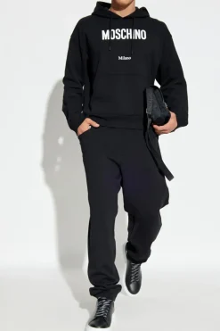 Moschino CZARNY Bluza z nadrukiem