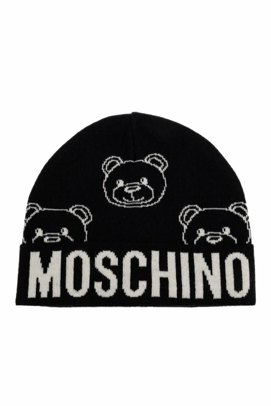 Moschino CZARNY Czapka z logo