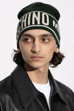 Moschino CZARNY Czapka z logo