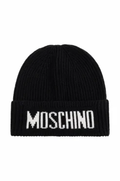Moschino CZARNY Czapka z logo