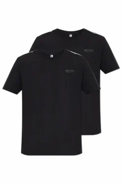 Moschino CZARNY Dwupak t-shirtów z kolekcji ‘Underwear’