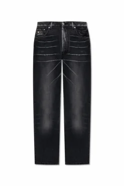 Moschino CZARNY Jeansy z prostymi nogawkami