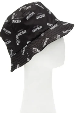 Moschino CZARNY Kapelusz z logo
