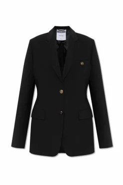 Moschino CZARNY Marynarka z kieszeniami
