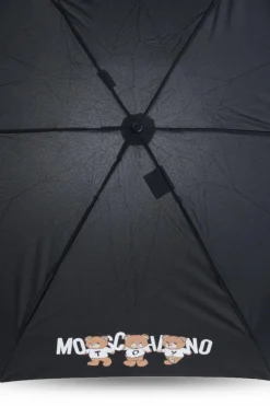 Moschino CZARNY Parasol z logo