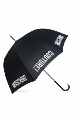 Moschino CZARNY Parasol z logo