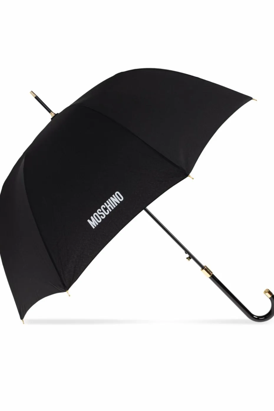 Moschino CZARNY Parasol ze wzorem