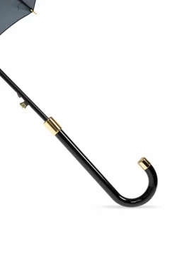 Moschino CZARNY Parasol ze wzorem
