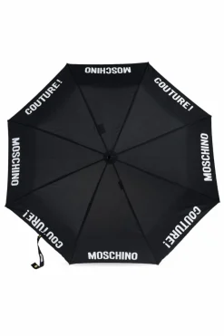 Moschino CZARNY Parasol z logo
