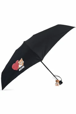 Moschino CZARNY Parasol z logo