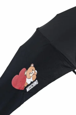Moschino CZARNY Parasol z logo