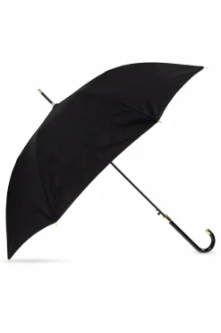 Moschino CZARNY Parasol ze wzorem