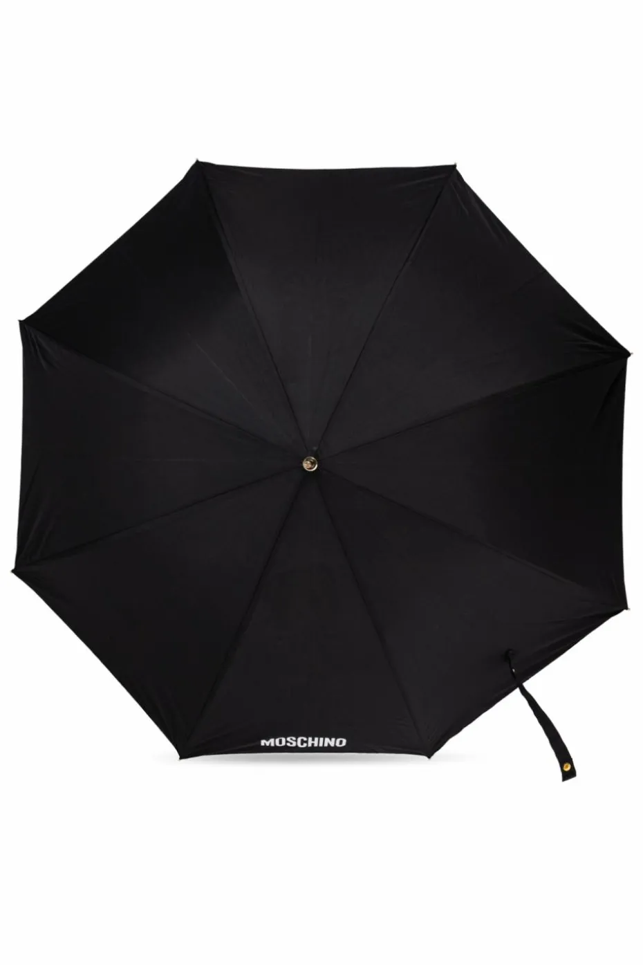 Moschino CZARNY Parasol ze wzorem