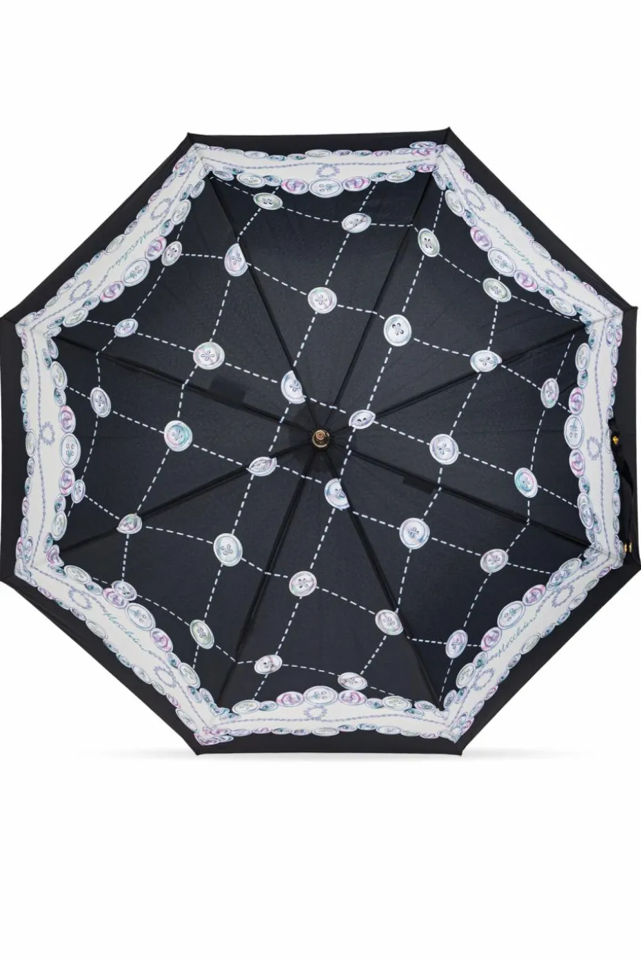 Moschino CZARNY Parasol z logo