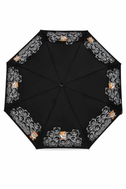 Moschino CZARNY Parasol z logo