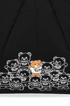 Moschino CZARNY Parasol z logo