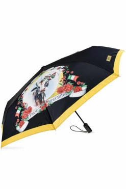 Moschino CZARNY Składany parasol