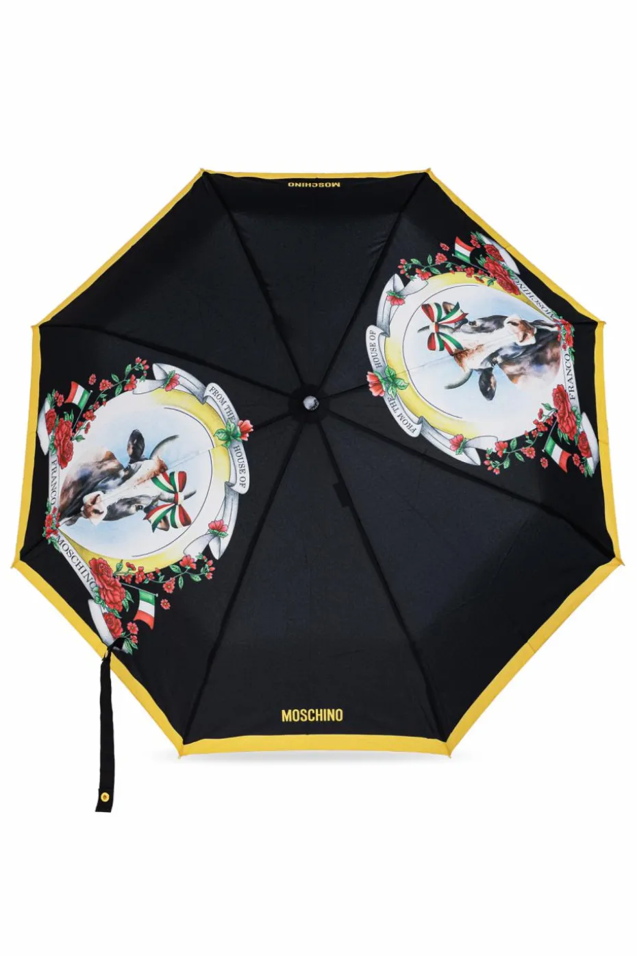 Moschino CZARNY Składany parasol