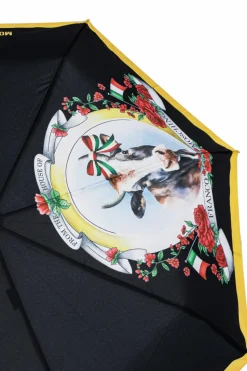 Moschino CZARNY Składany parasol