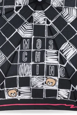Moschino CZARNY Składany parasol