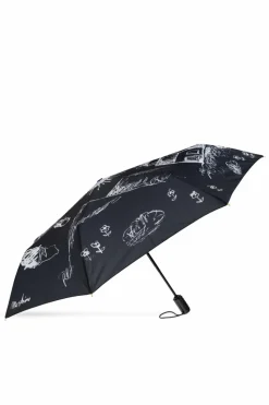 Moschino CZARNY Składany parasol