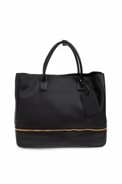 Moschino CZARNY Skórzana torba typu `shopper`