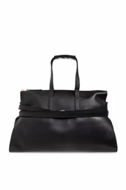 Moschino CZARNY Skórzana torba typu `shopper`