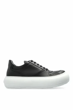 Moschino CZARNY Skórzane buty sportowe