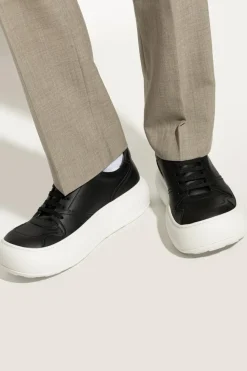 Moschino CZARNY Skórzane buty sportowe