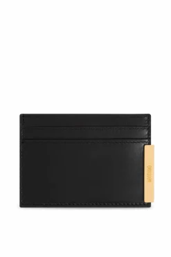 Moschino CZARNY Skórzane etui na karty