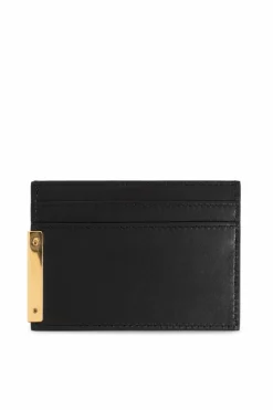 Moschino CZARNY Skórzane etui na karty