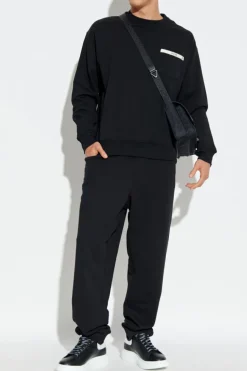 Moschino CZARNY Spodnie dresowe
