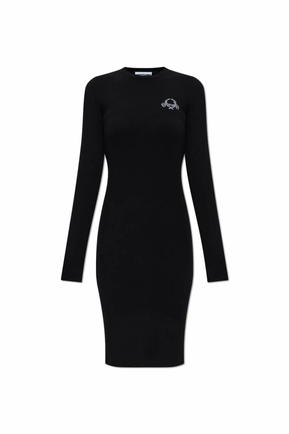 Moschino CZARNY Sukienka z logo