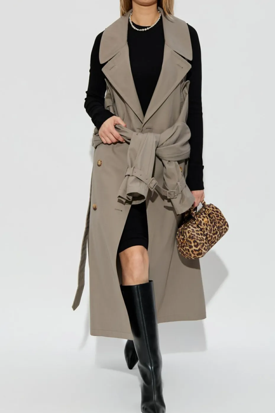 Moschino CZARNY Sukienka z logo